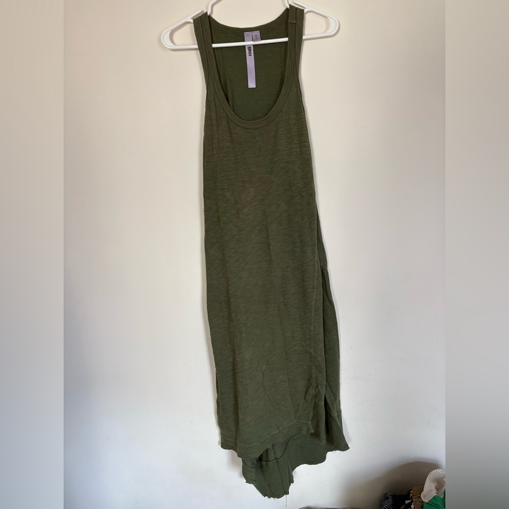 Wilt Olive Green Racerback Maxi Dress